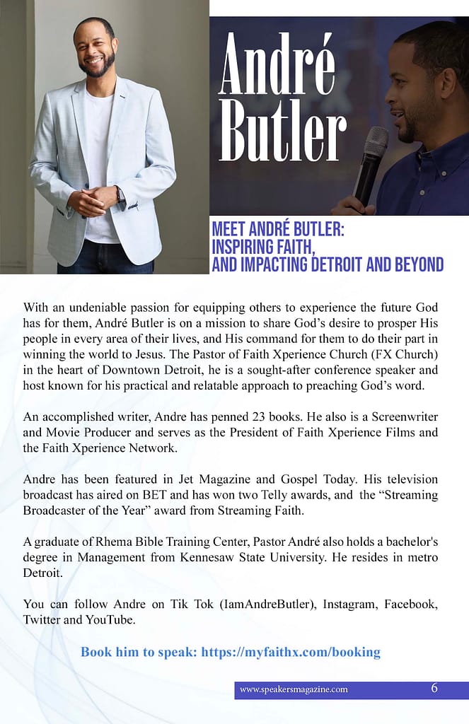 André Butler Meet André Butler: Inspiring Faith, and Impacting Detroit and Beyond