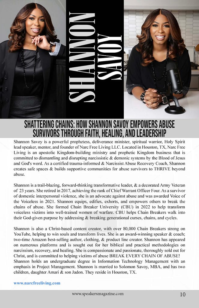 Shattering Chains: How Shannon Savoy Empowers Abuse Survivors Through Faith, Healing, and Leadership